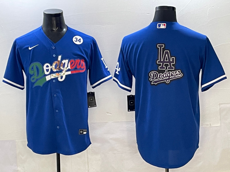 Men Los Angeles Dodgers blank blue Nike 2025 MLB All Star Jersey 0013